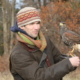 photo of man with bird